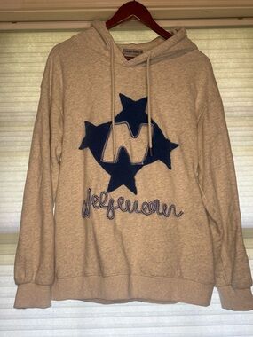 Aelfric Eden Gray Hoodie with Blue Star Logo